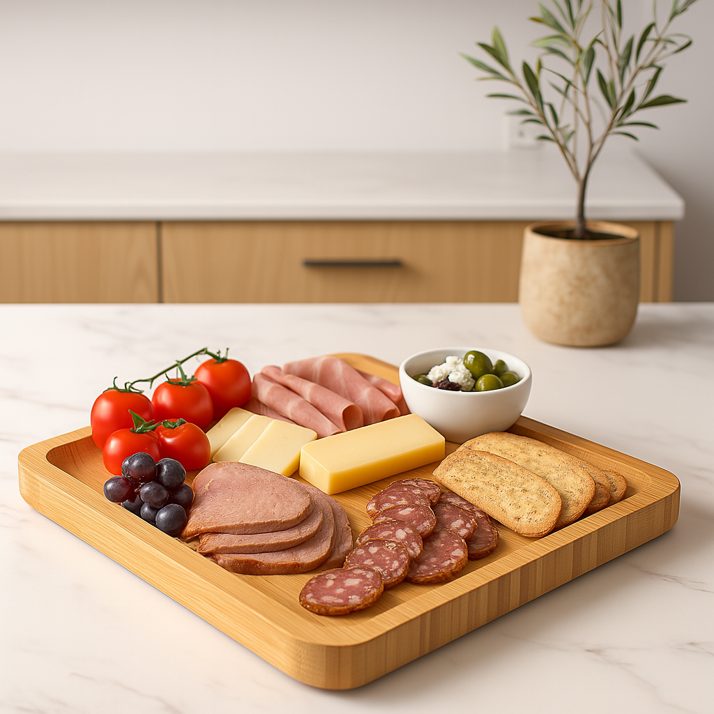 Charcuterie Board Set – Serving Platter with Cutlery Drawer