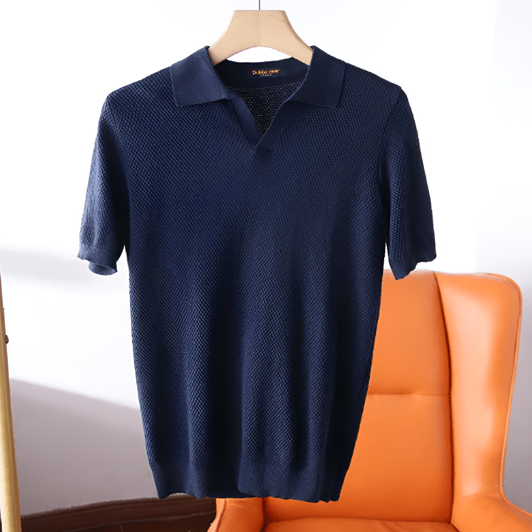 Breathable Short Sleeve Polo Shirt for Men