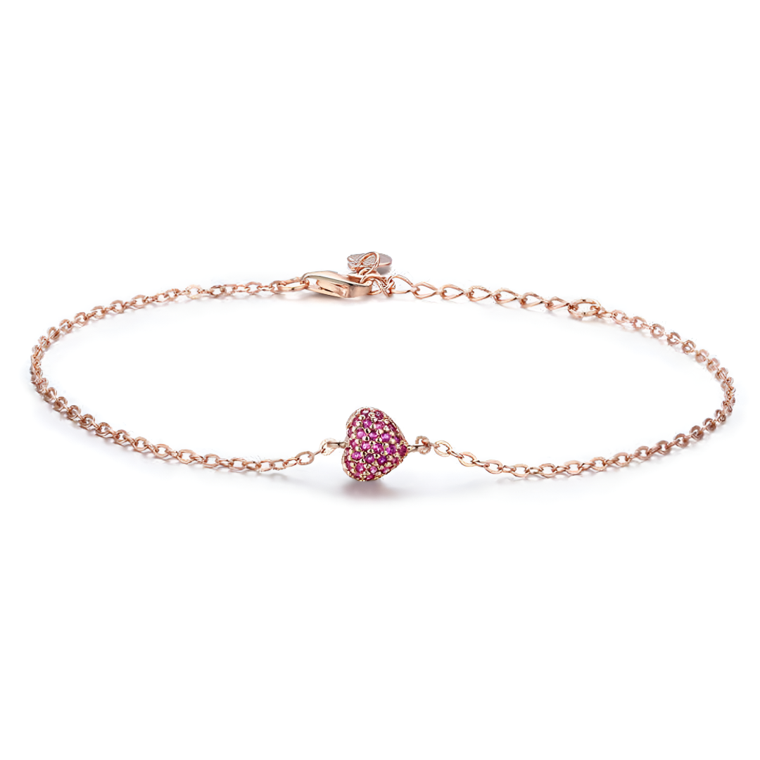 Sparkling Heart Bracelet