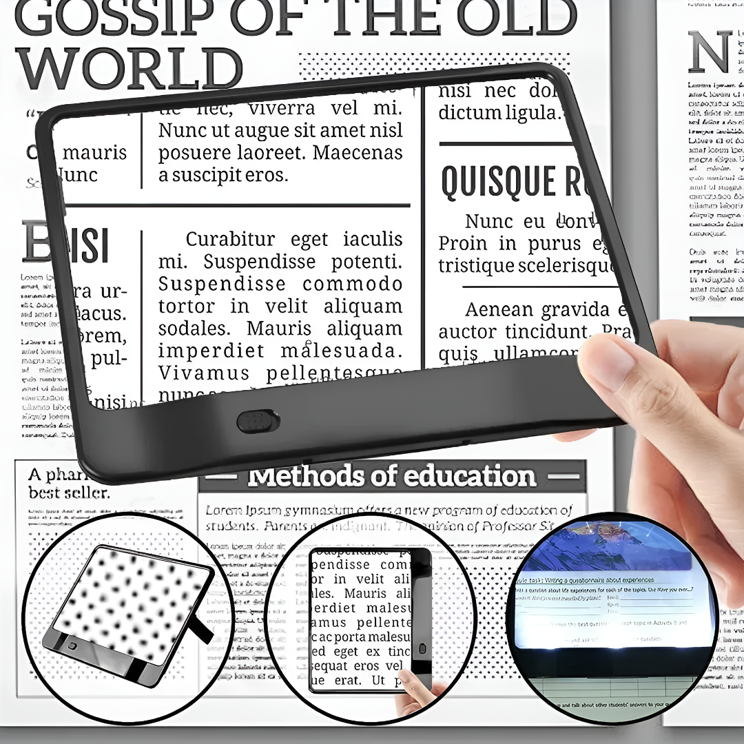 LED Lighted Page Magnifier for Reading
