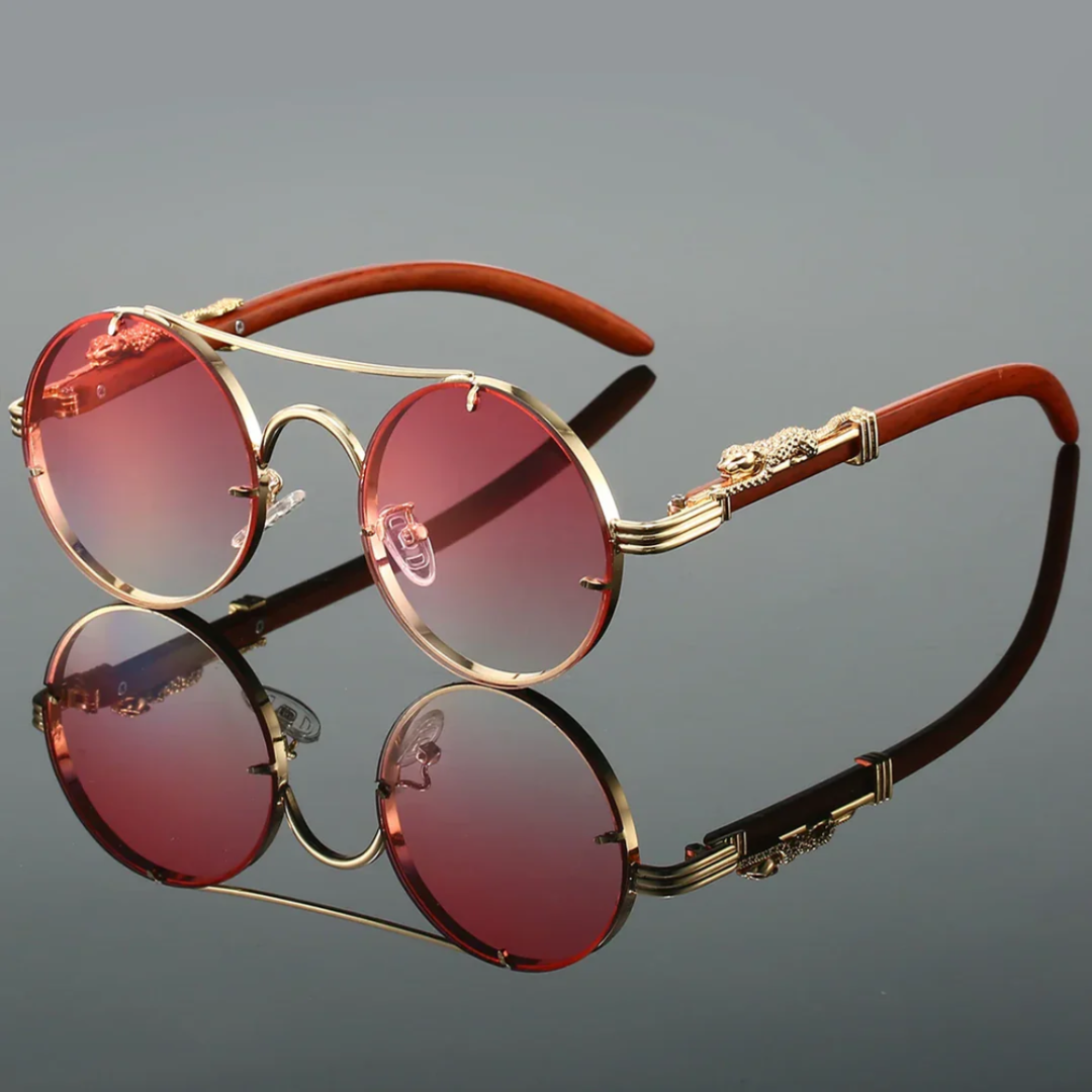 Luxury Round Double-Bridge Sunglasses for Men & Women