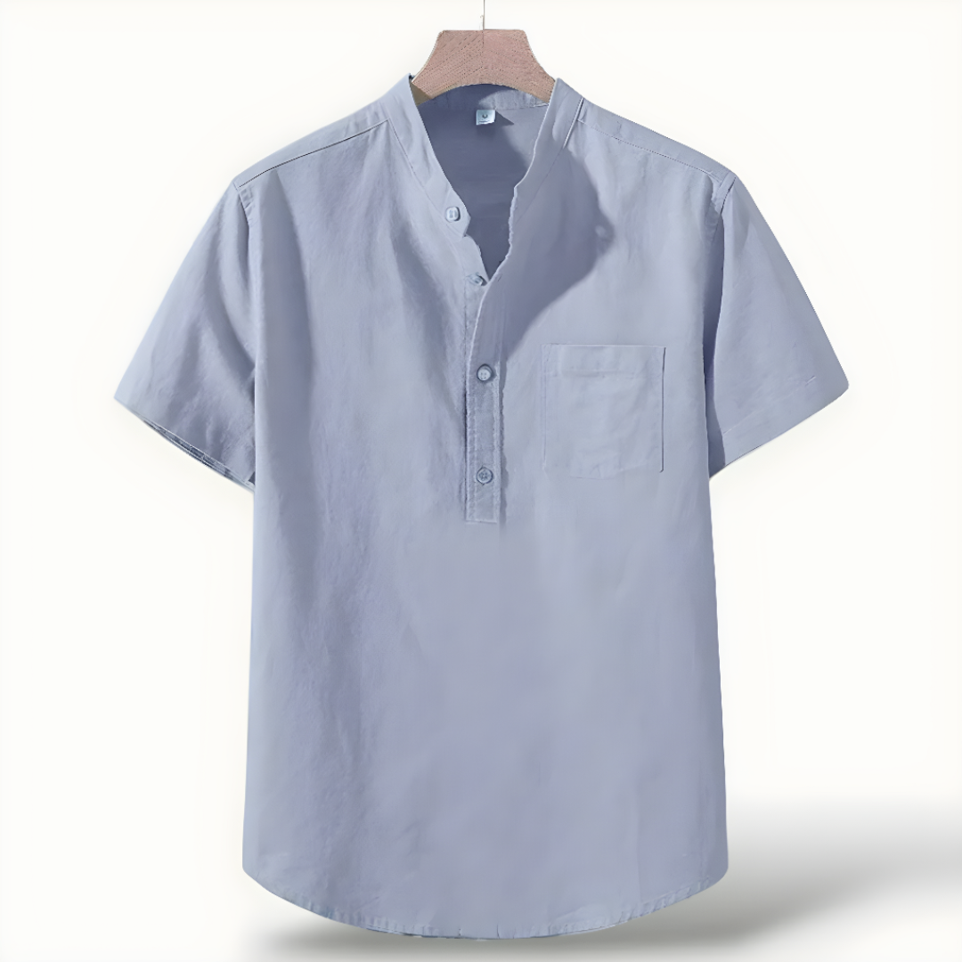 Linen Short Sleeve Shirt for Men