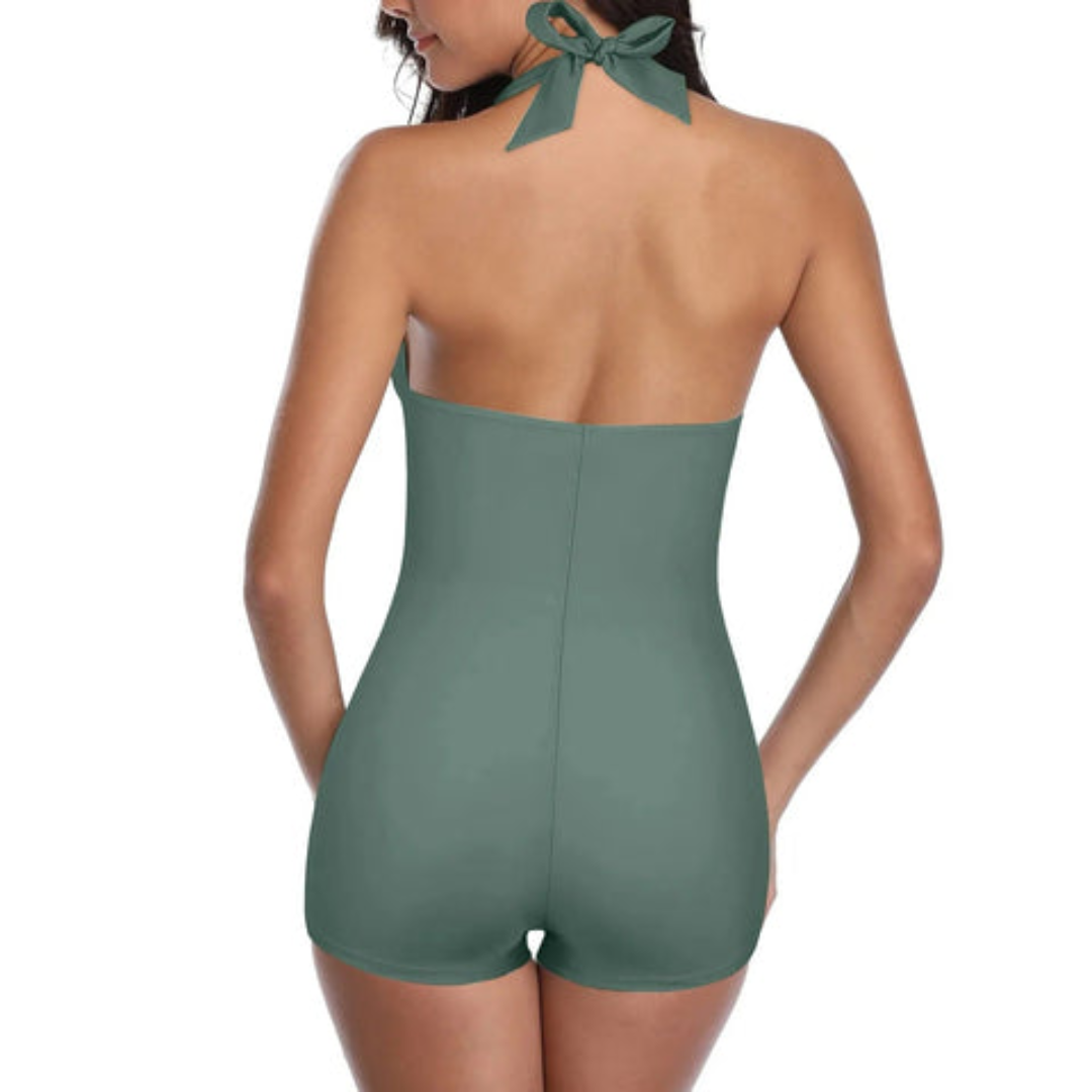Tummy Control Halter Swimsuit for Women