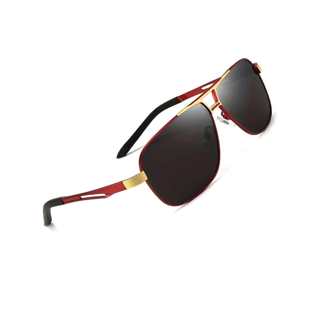 Premium Mirrored Metal Performance Sunglasses for Men