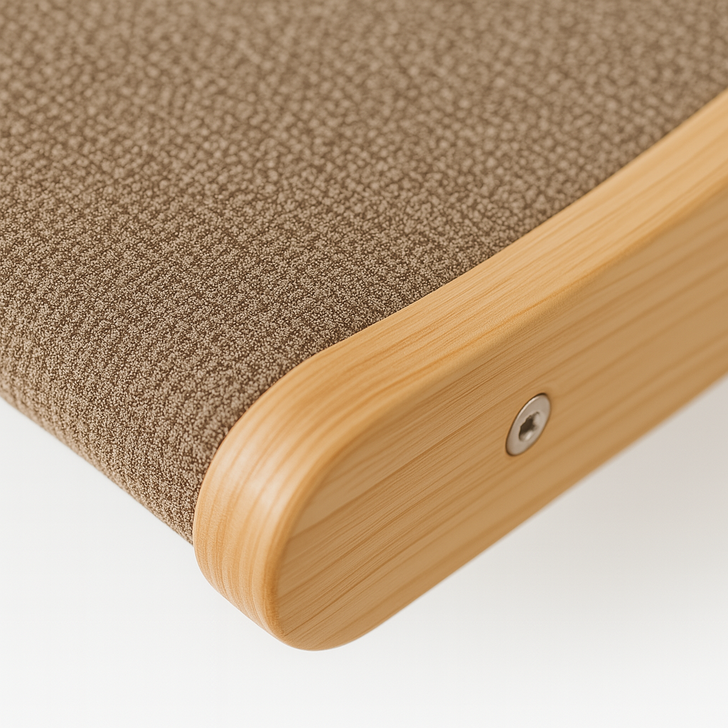 Cat Scratching Post Lounger – Low Profile Wooden Base