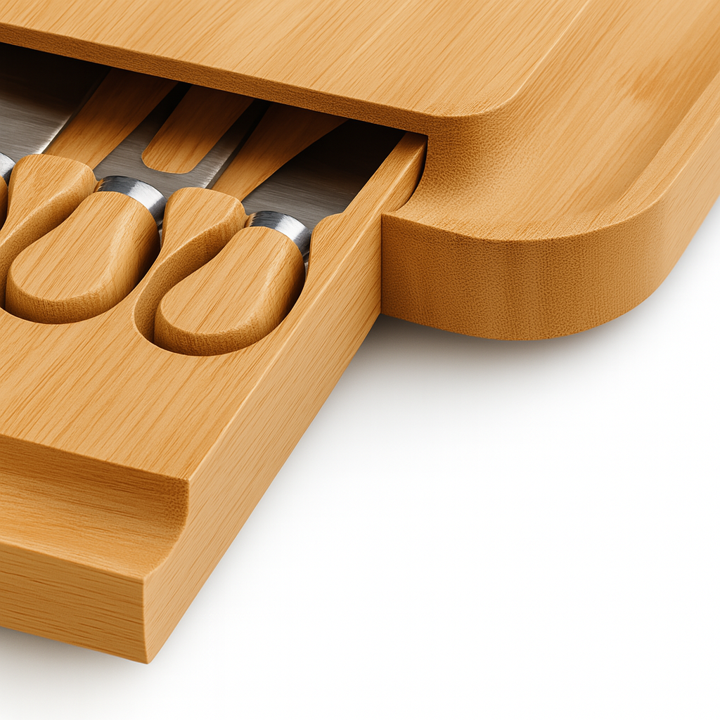 Charcuterie Board Set – Serving Platter with Cutlery Drawer