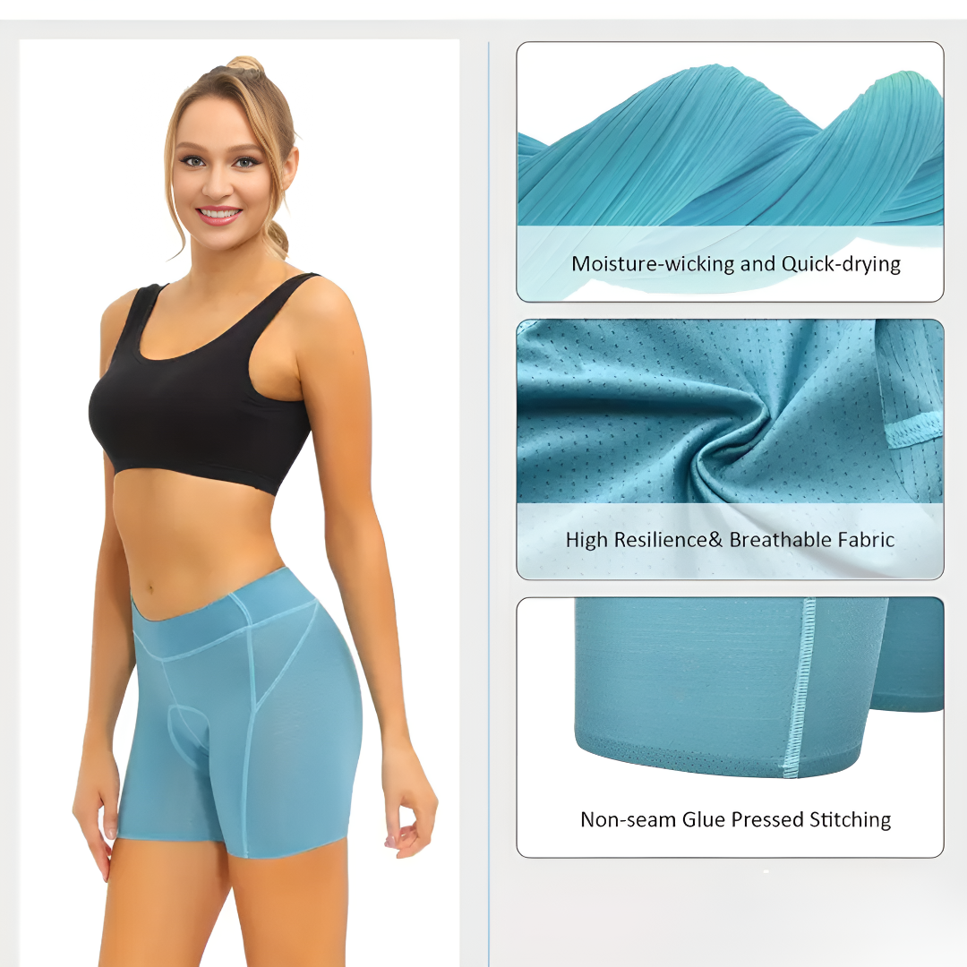 Slim-Fit Padded Cycling Shorts for Women