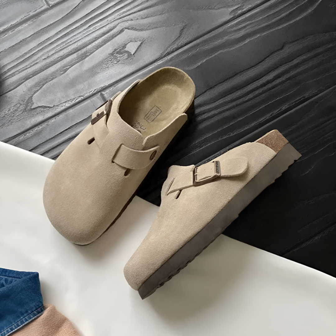 Comfort Suede Slip-On Clogs with Anti-Slip Sole for Men