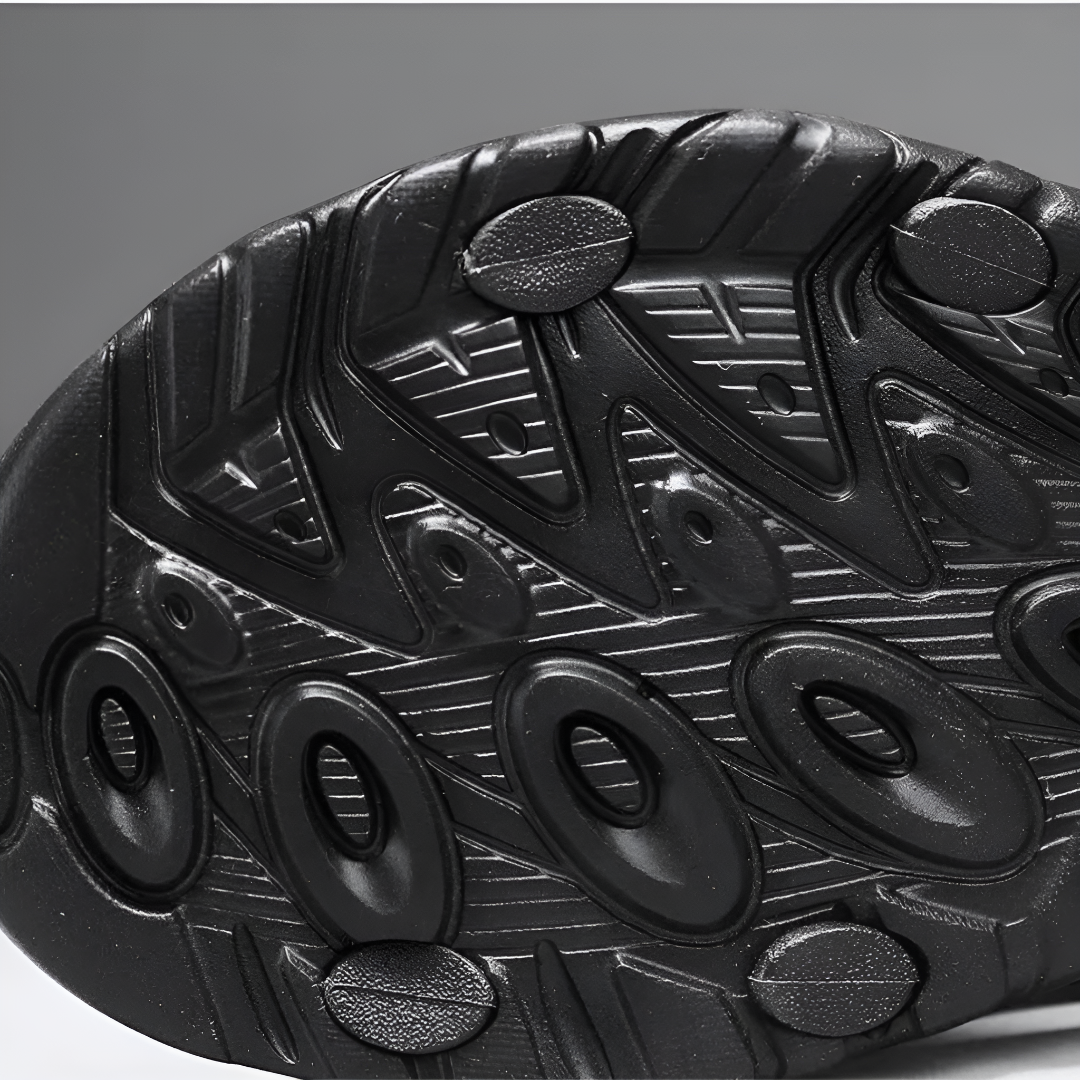 Leather Trail Sandals with Velcro for Men