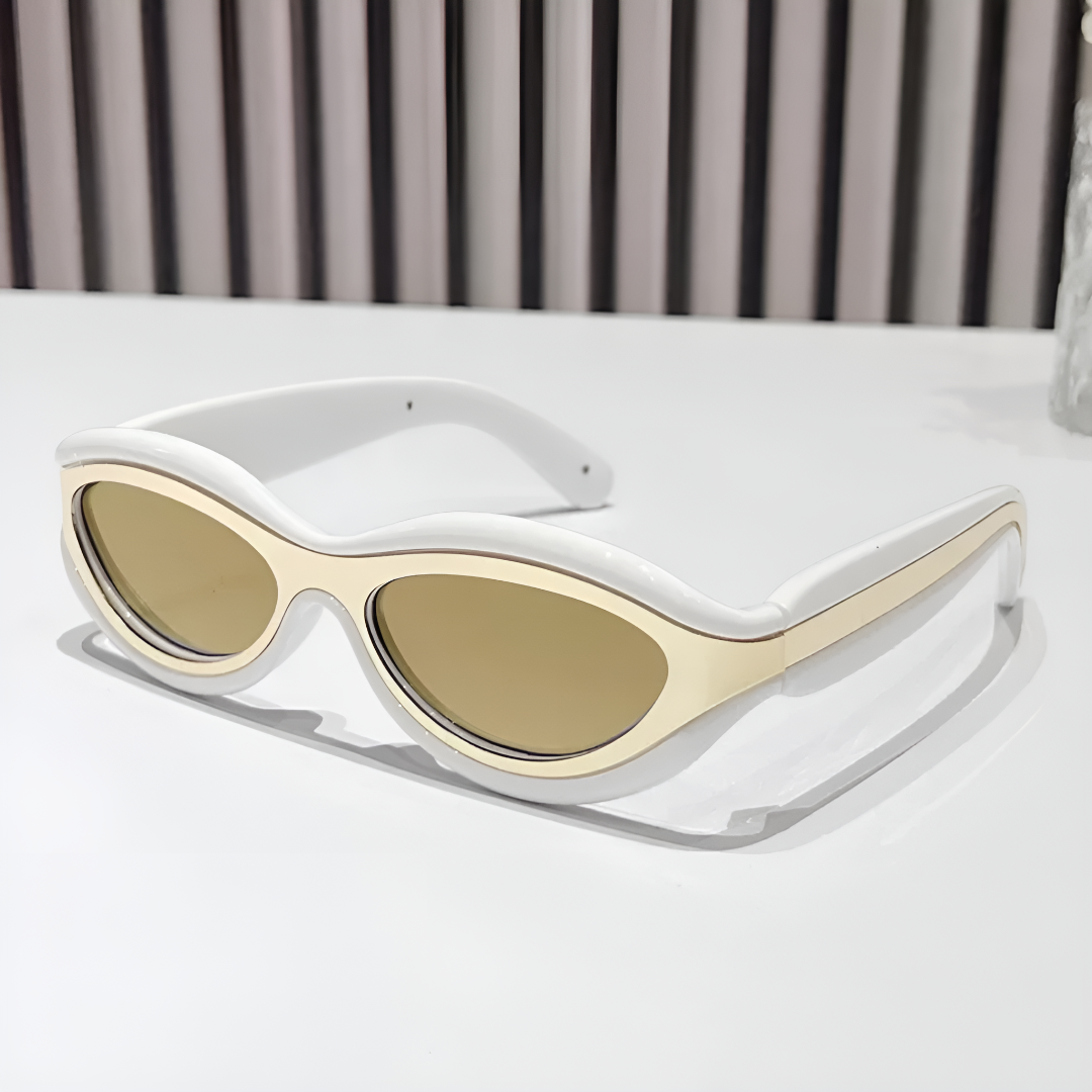 Futuristic Y2K Slim Oval Sunglasses