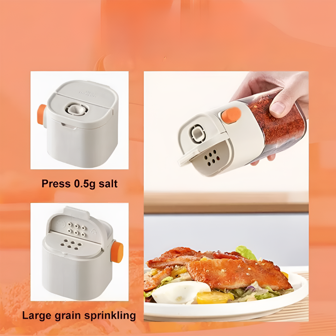 Push Button Salt and Pepper Dispenser Bottle