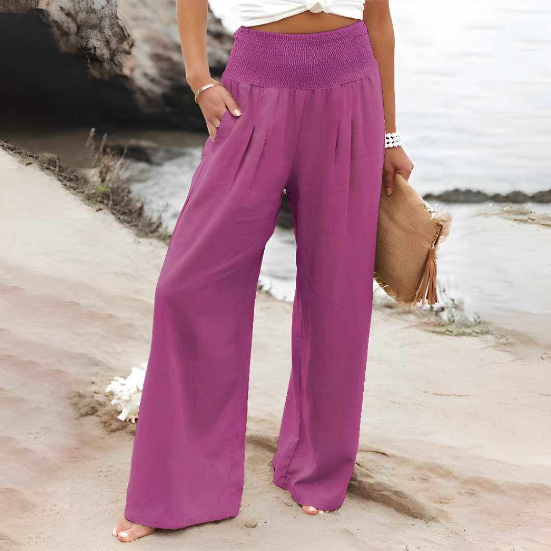 High Waisted Linen Pants for Women