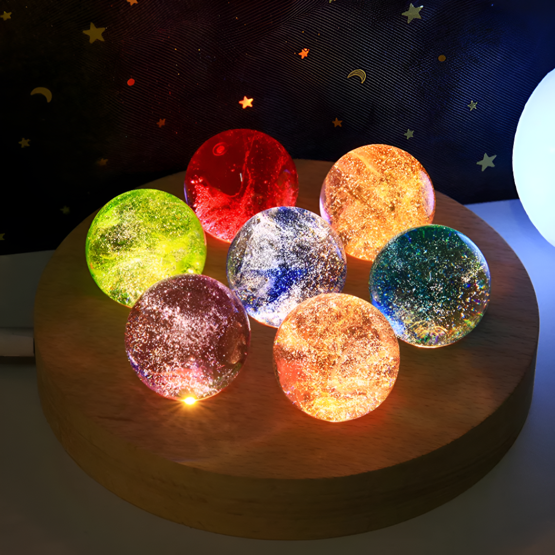 Solar System Crystal Ball Lights