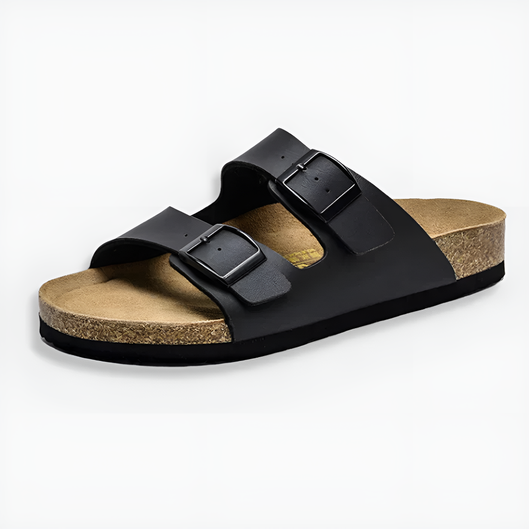 Double-Strap Cork Sandals for Men