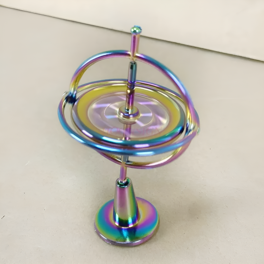 Vintage Gyroscope Toy Spinner – Precision Balance Desk Display