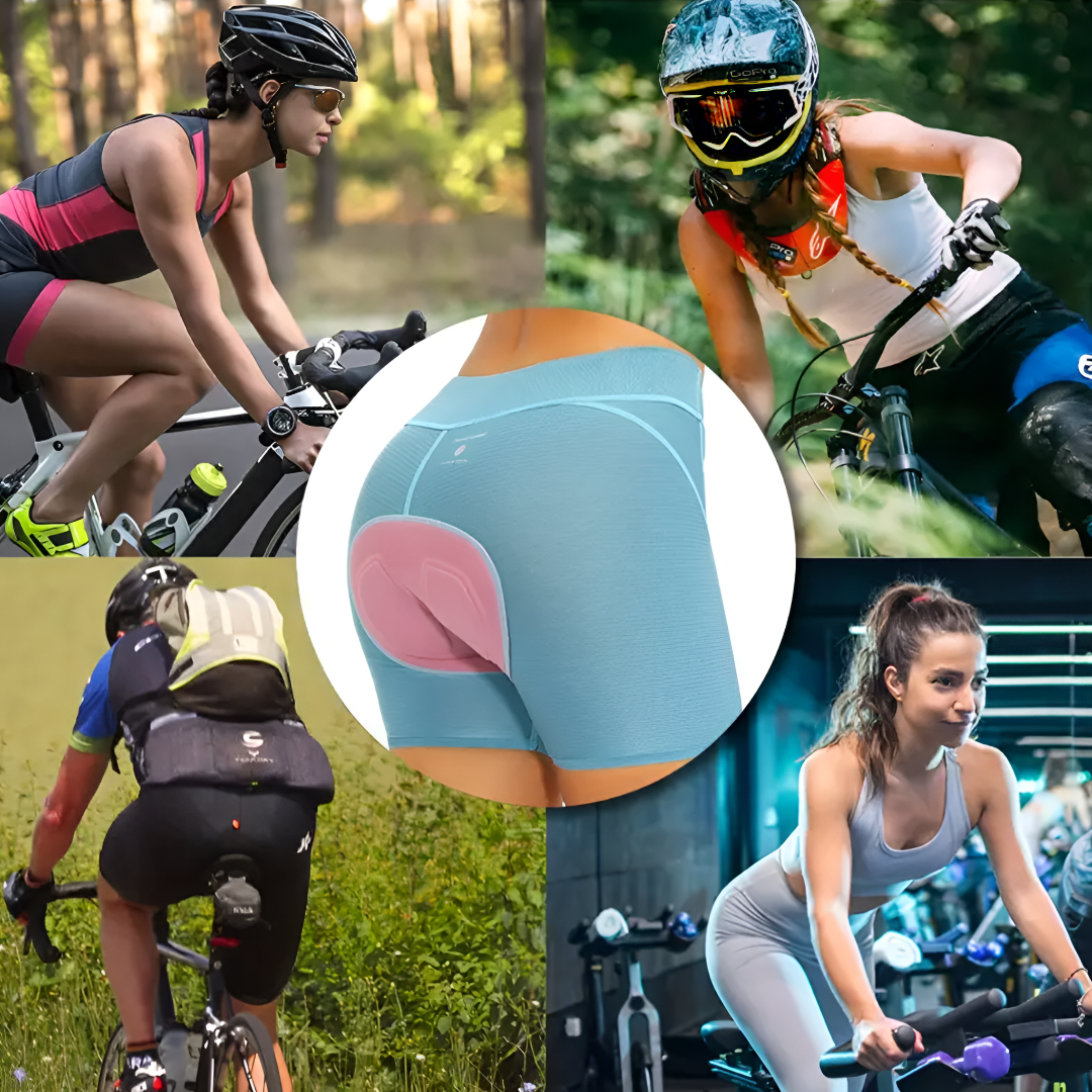 Slim-Fit Padded Cycling Shorts for Women