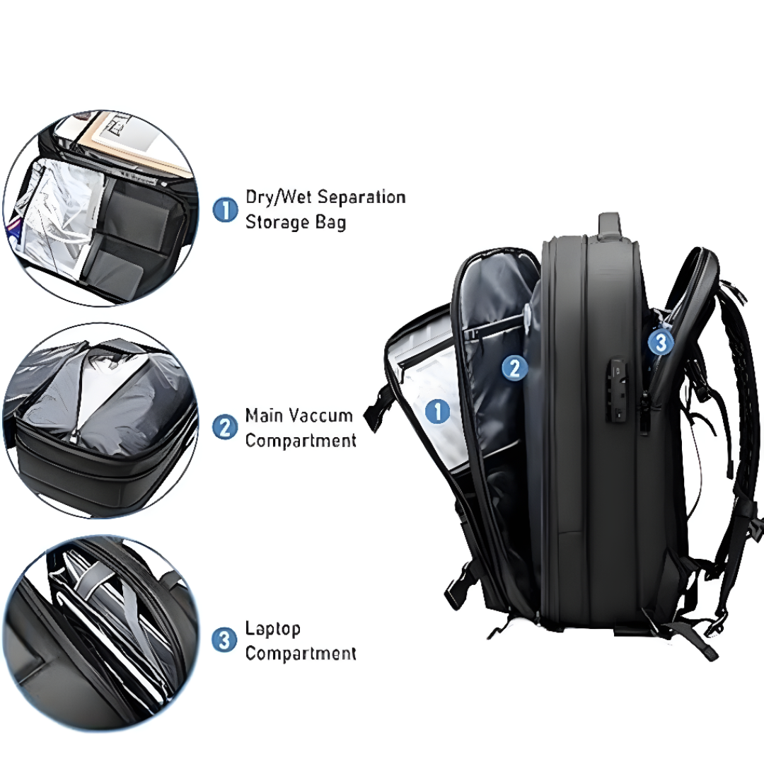 Compression Travel Backpack with TSA Lock
