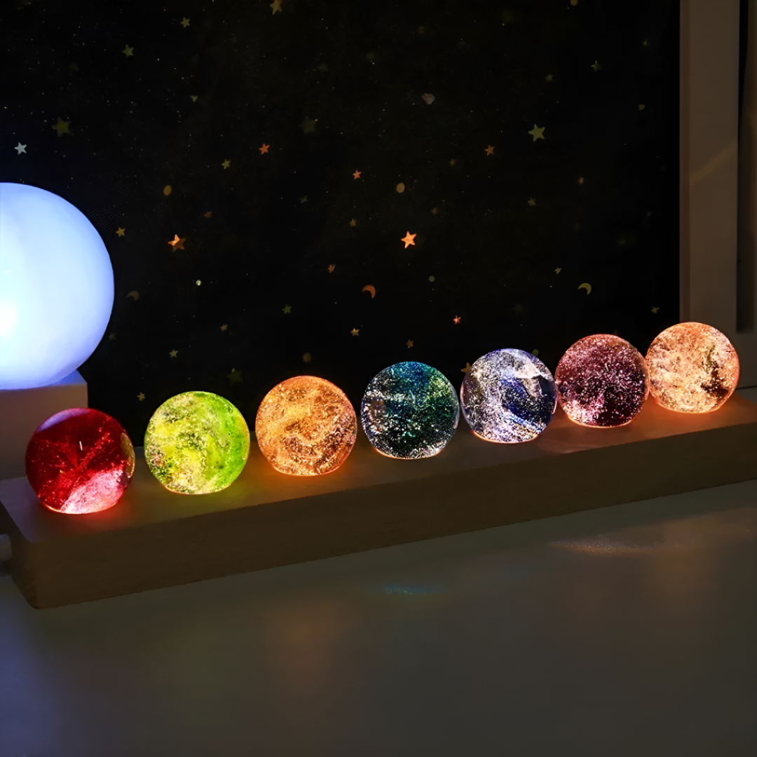 Solar System Crystal Ball Lights