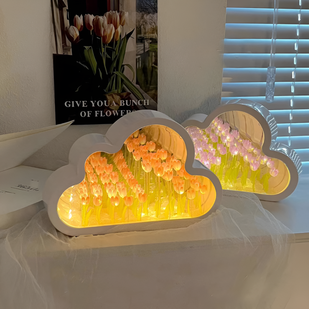 Infinity Tulip Cloud Mirror