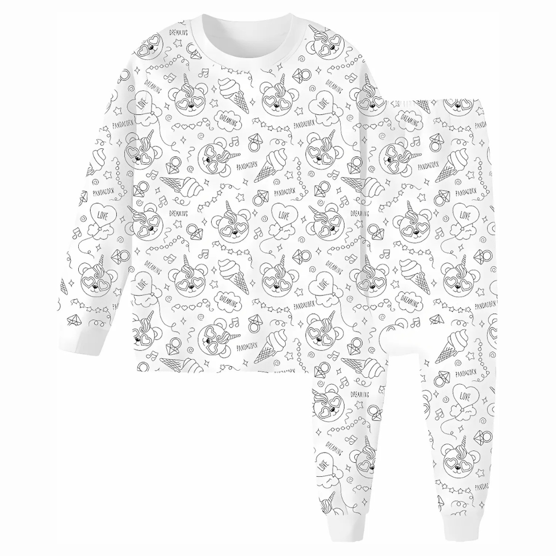 DIY Coloring Pajamas for Kids