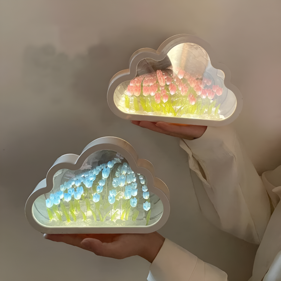 Infinity Tulip Cloud Mirror
