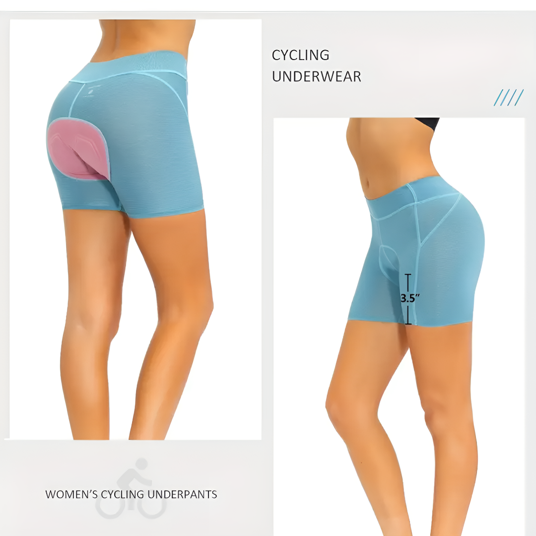 Slim-Fit Padded Cycling Shorts for Women