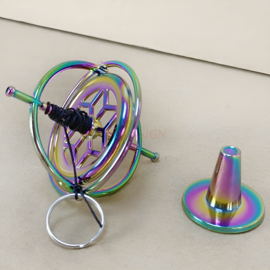 Vintage Gyroscope Toy Spinner – Precision Balance Desk Display