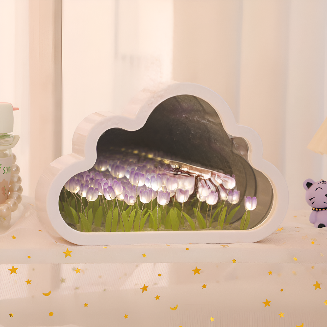 Infinity Tulip Cloud Mirror