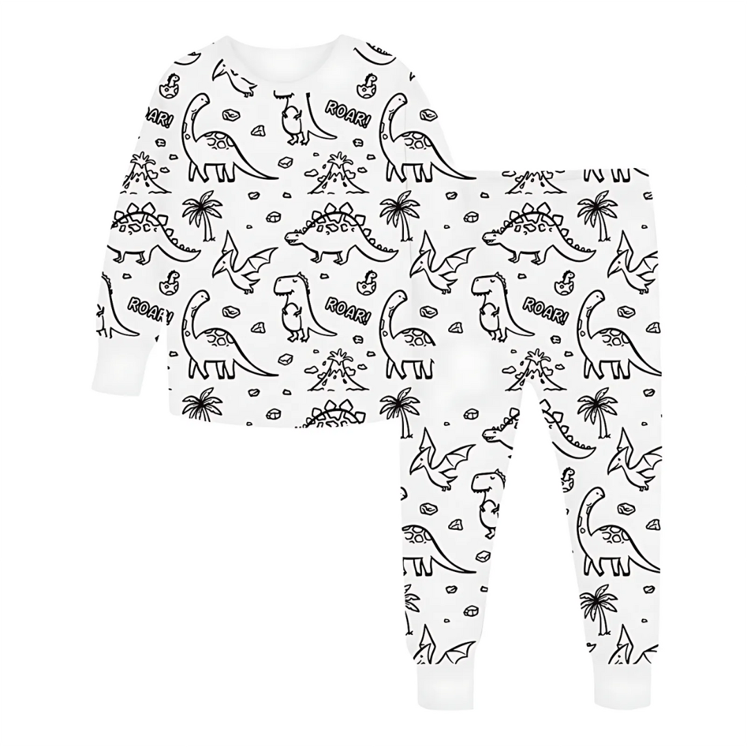 DIY Coloring Pajamas for Kids
