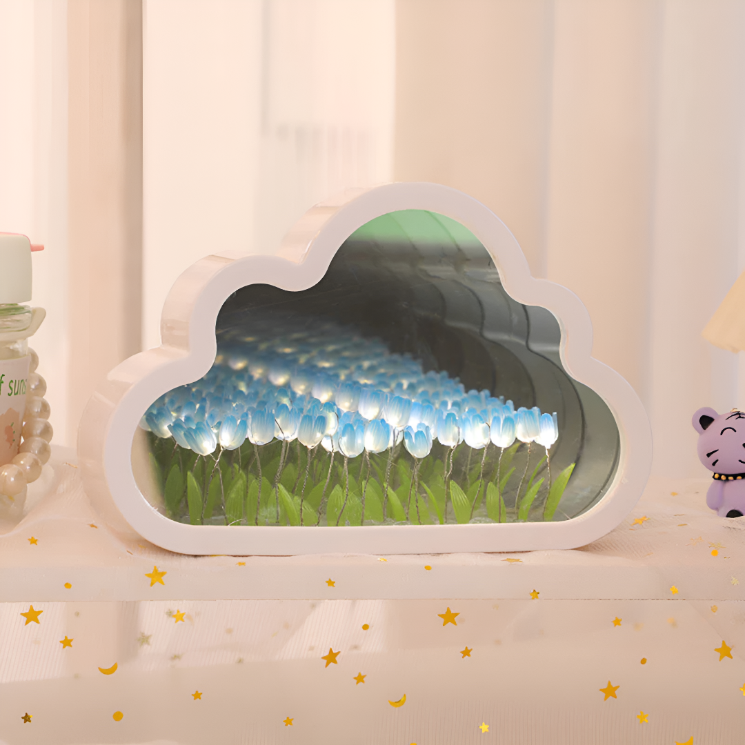 Infinity Tulip Cloud Mirror