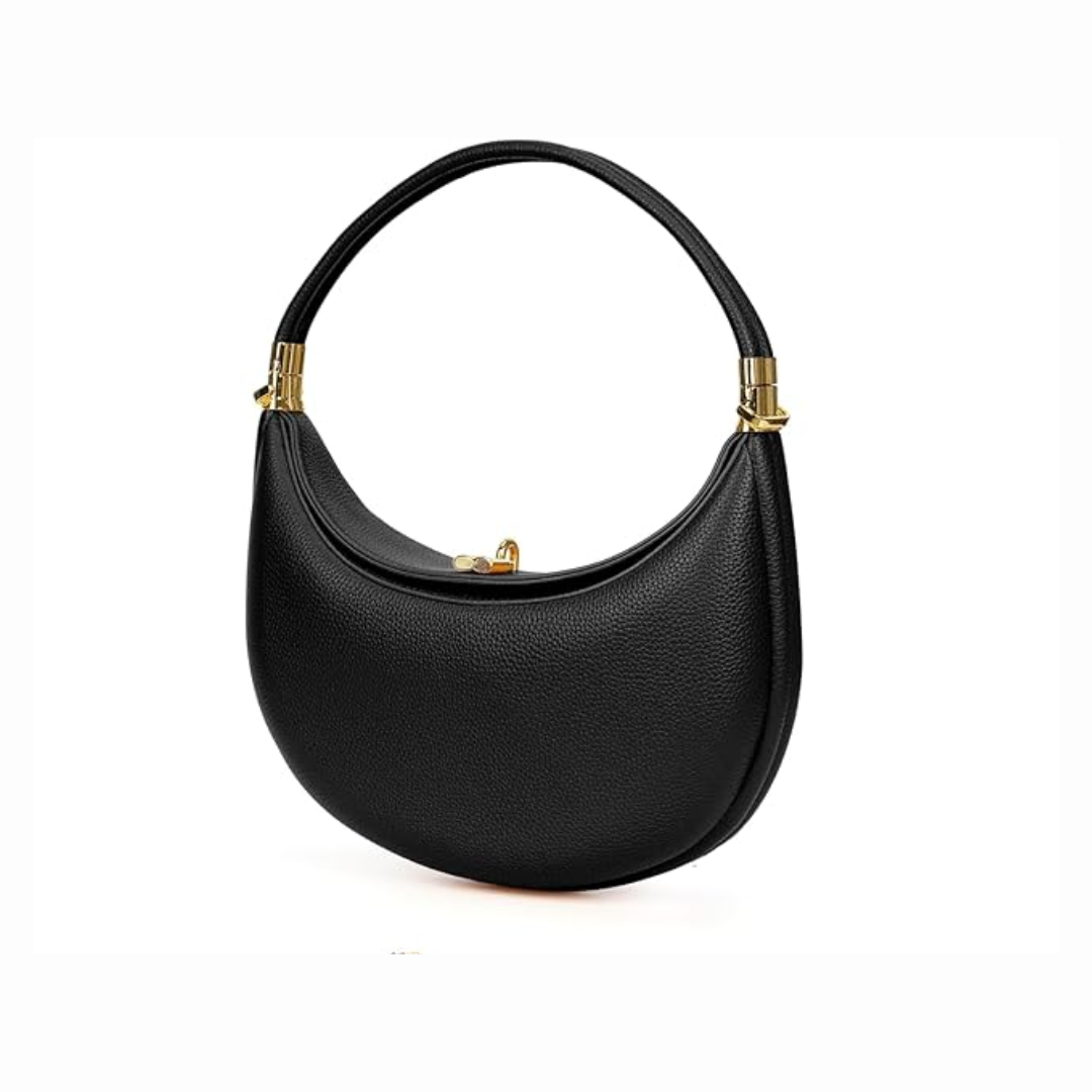 Crescent Crossbody Leather Purse