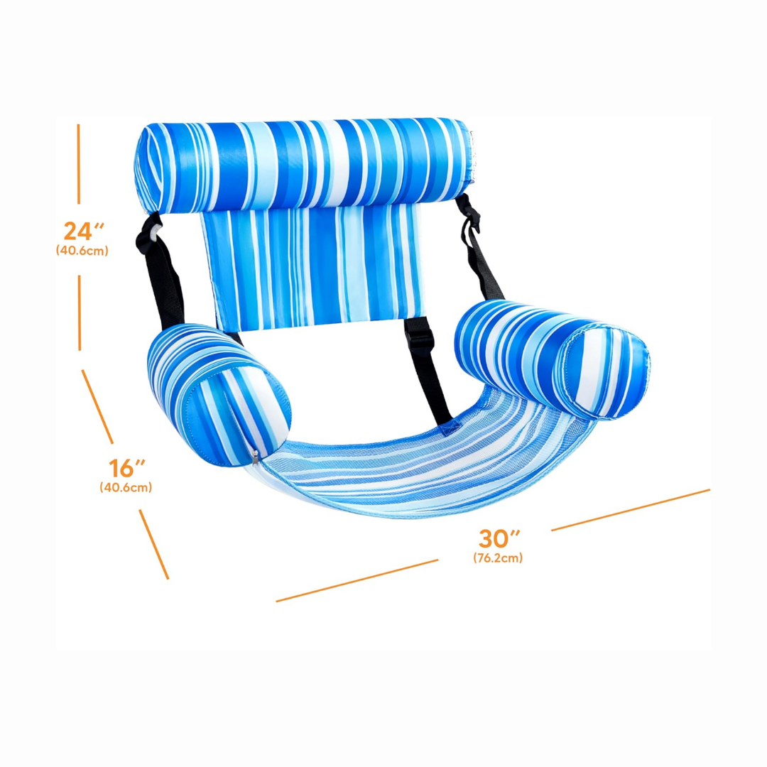 Heavy Duty Inflatable Floating Lounge Chairs for Kids and Adults
