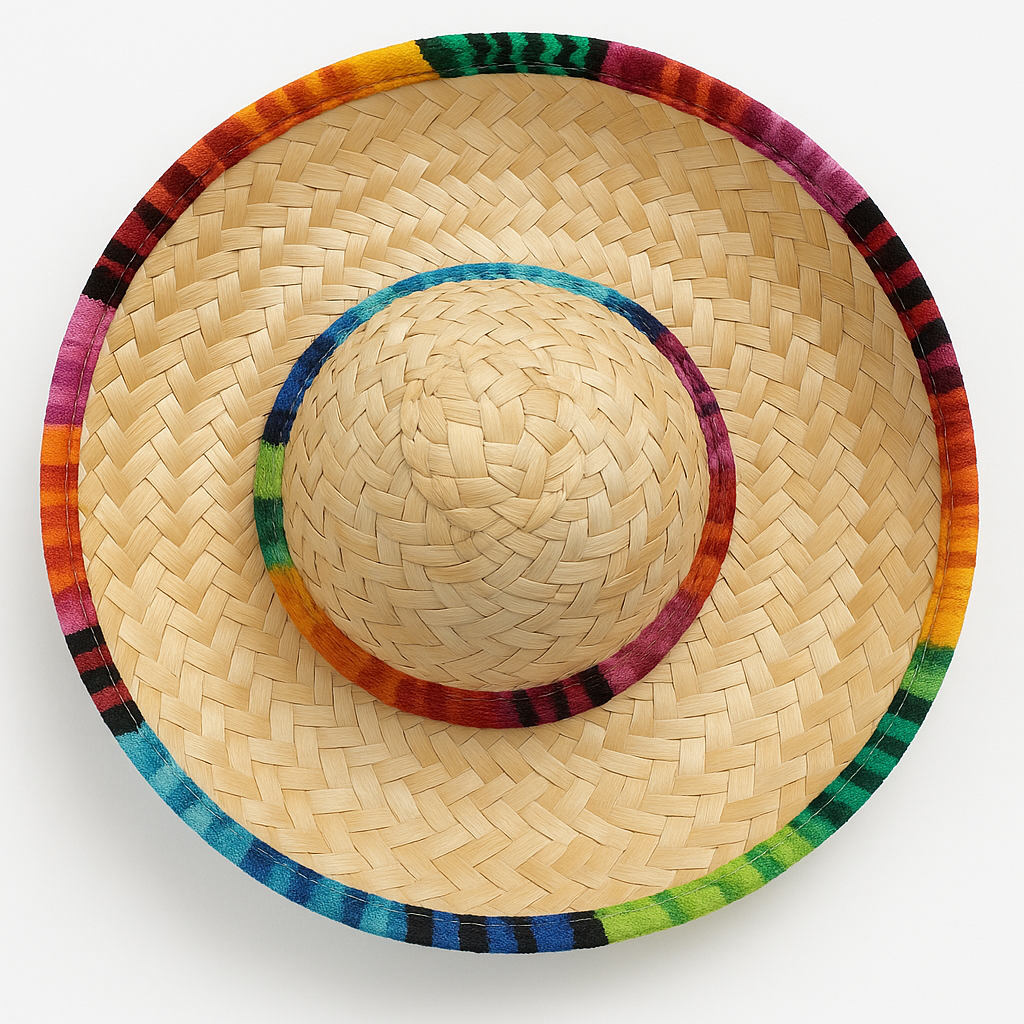 Adjustable Cat Sombrero Hat Mini Mexican Pet Costume