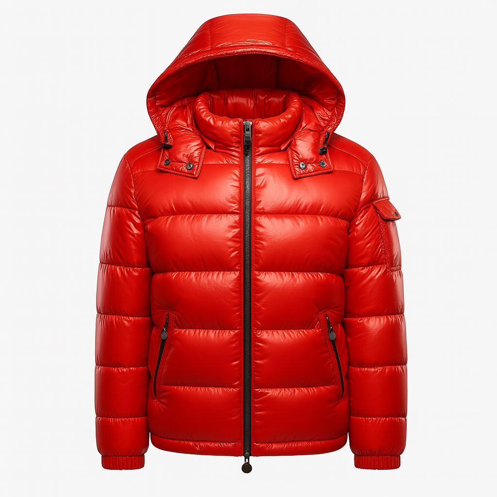 Black Puffer Jacket – Men’s Winter Hooded Coat
