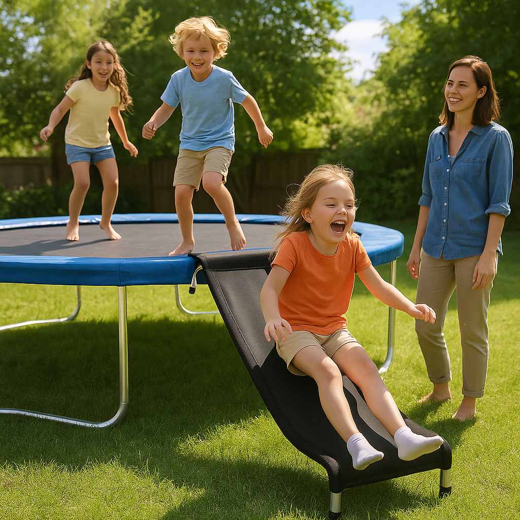 Tear Resistant Trampoline Slide – Safe Easy-Install Bounce Accessory