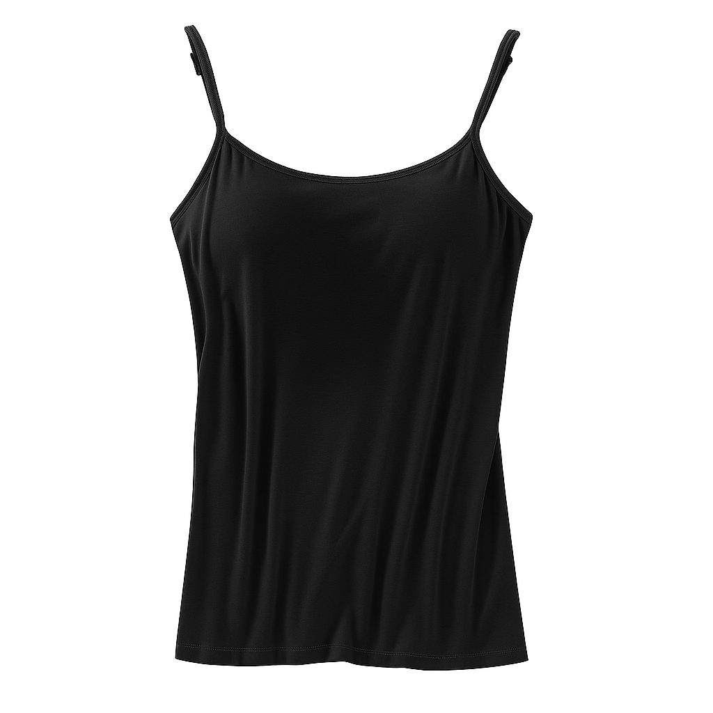 Camisole with Built-In Bra β Adjustable Strap Cami Top