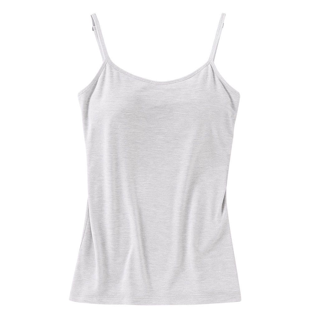 Camisole with Built-In Bra β Adjustable Strap Cami Top