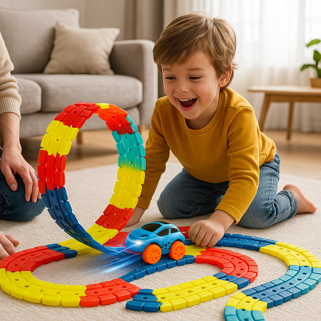 Car Track Toy — Flexible Racing Loop Set