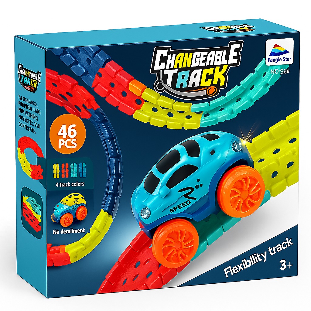 Car Track Toy — Flexible Racing Loop Set
