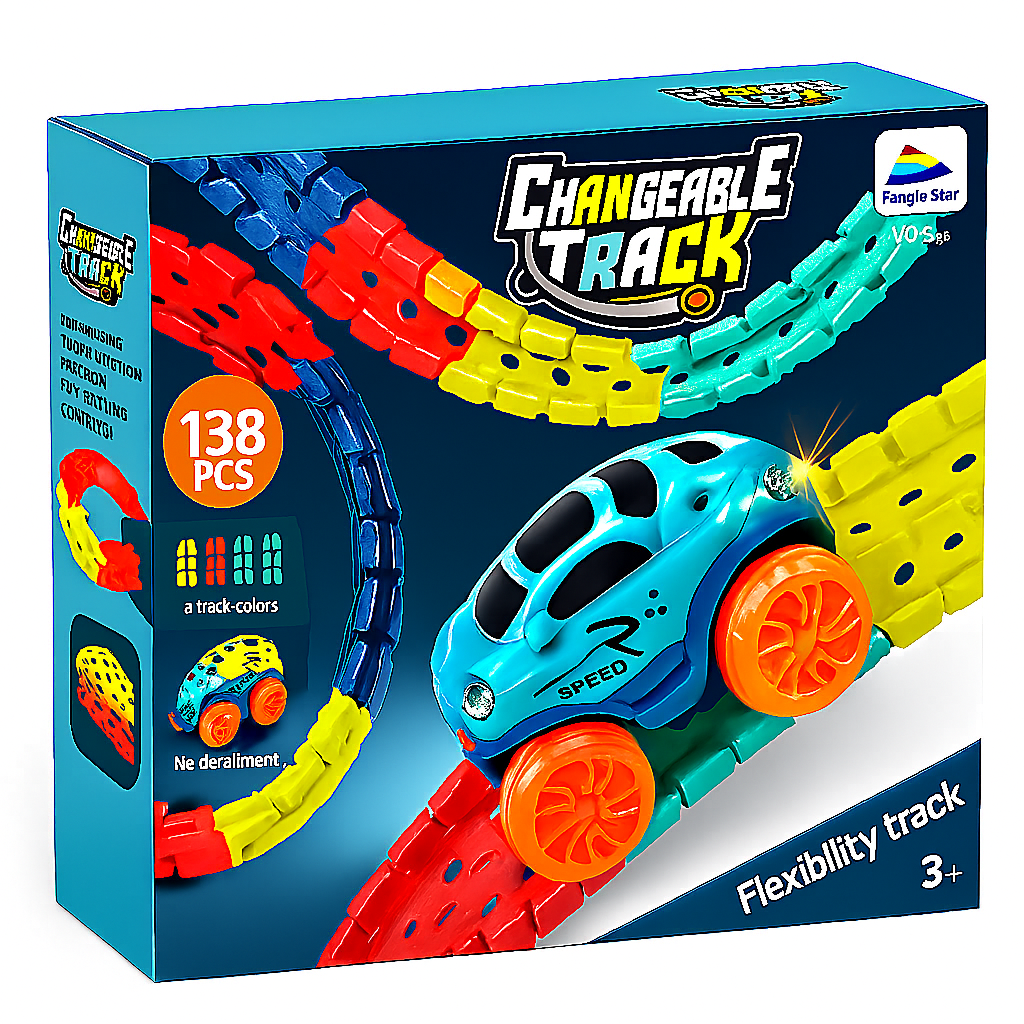 Car Track Toy — Flexible Racing Loop Set