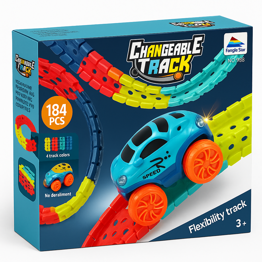 Car Track Toy — Flexible Racing Loop Set