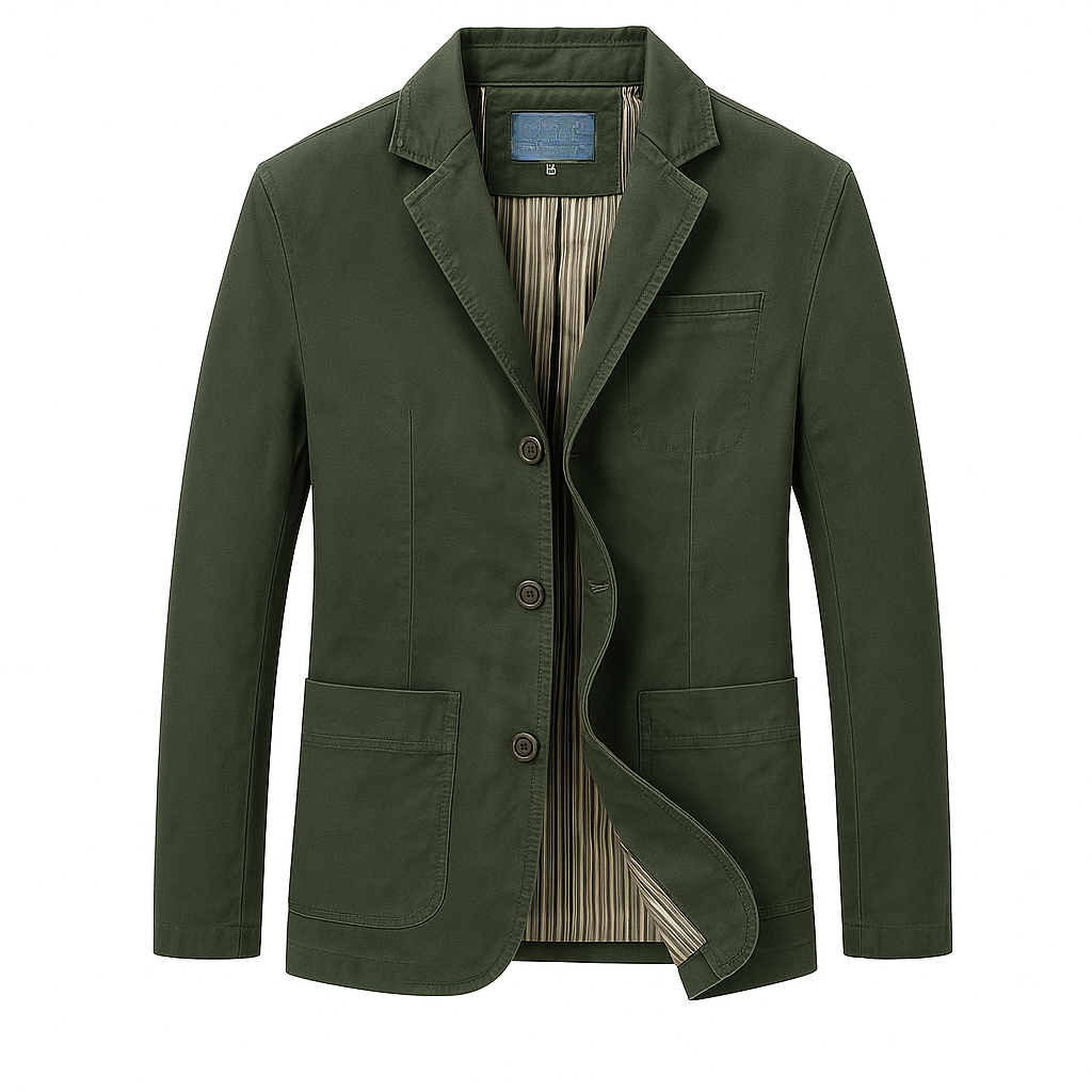 Casual Blazer For Men - 3-Button Notch Lapel