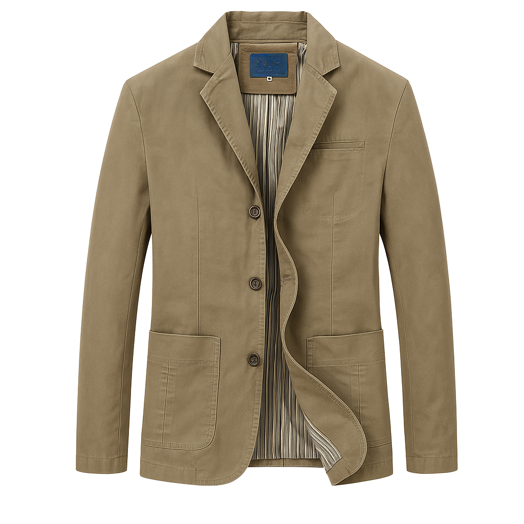 Casual Blazer For Men - 3-Button Notch Lapel