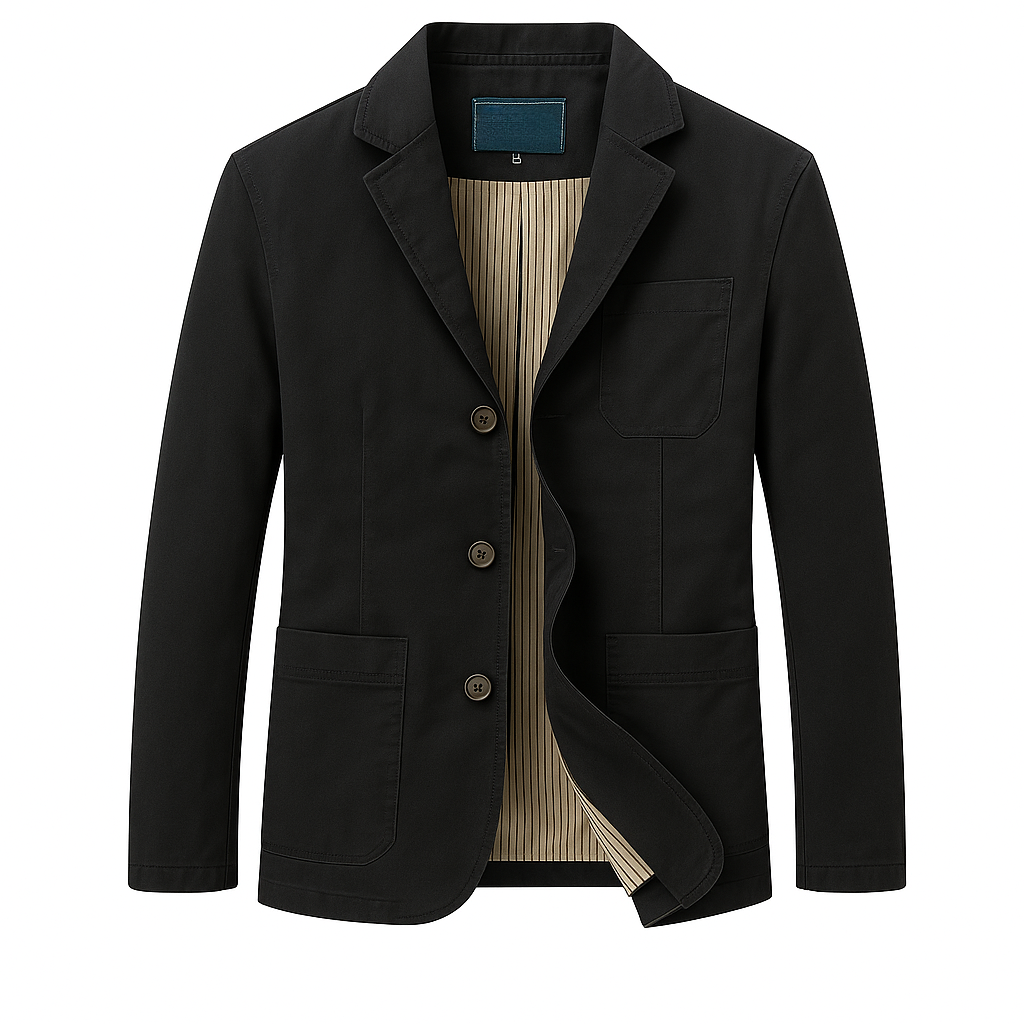 Casual Blazer For Men - 3-Button Notch Lapel