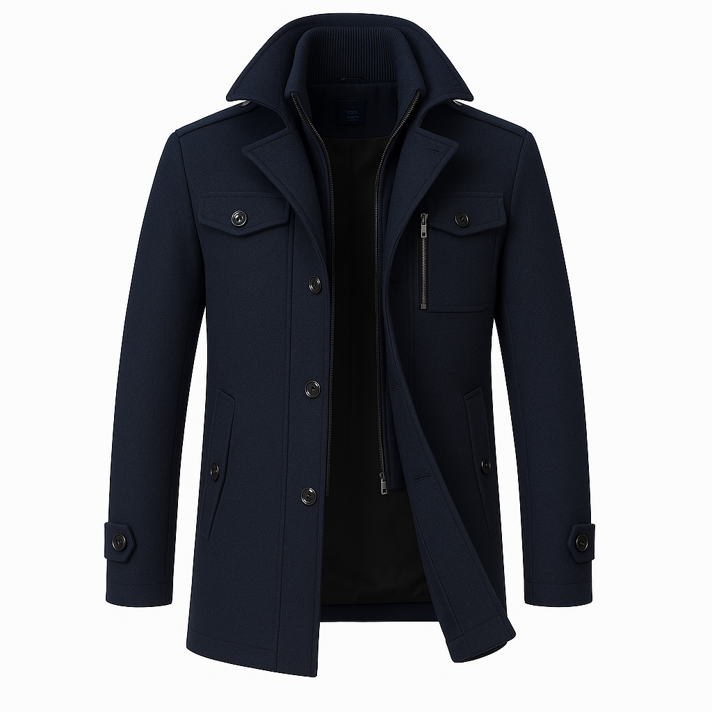 Classic Winter Coat Stylish Outerwear For Men