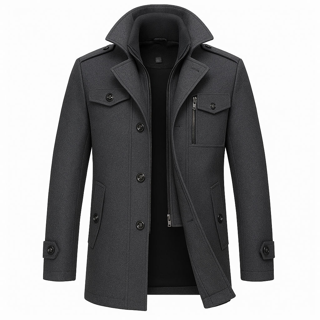 Classic Winter Coat Stylish Outerwear For Men