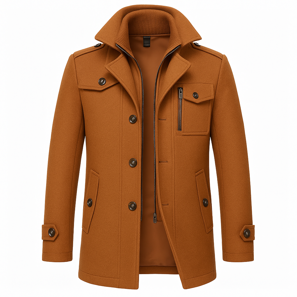 Classic Winter Coat Stylish Outerwear For Men