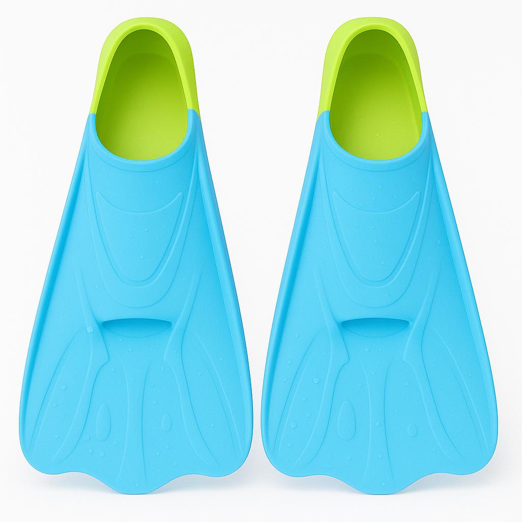 Colorful Swim Training Fins for Diving & Pool Activities