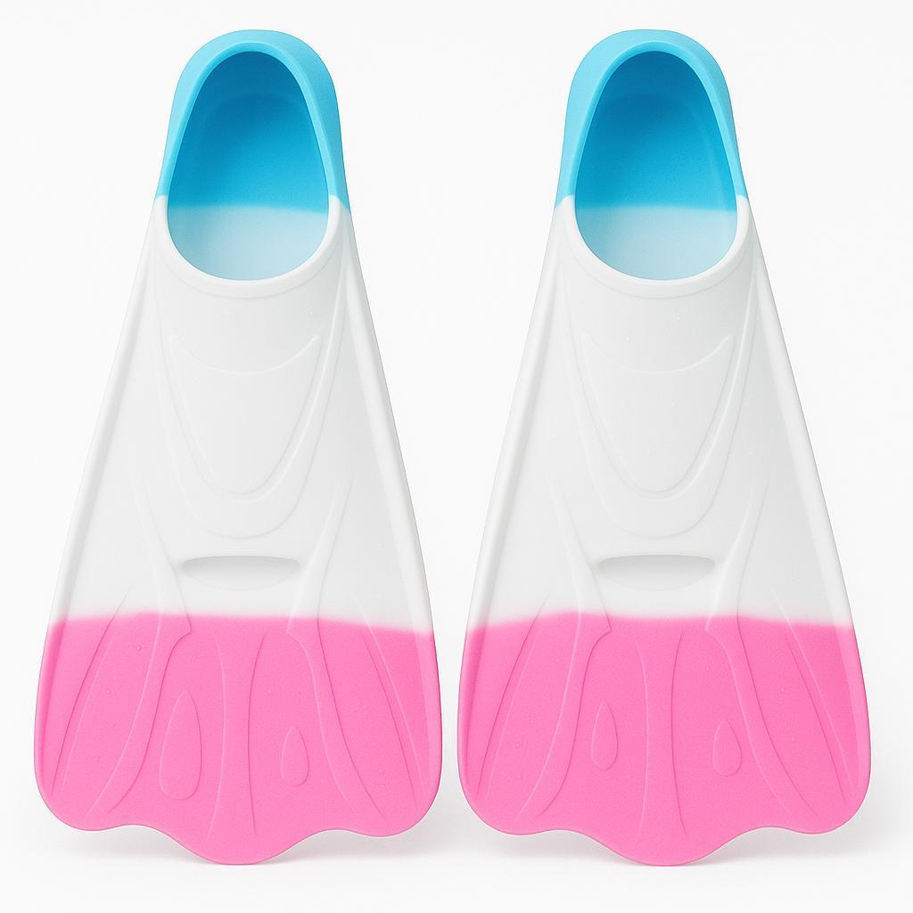 Colorful Swim Training Fins for Diving & Pool Activities