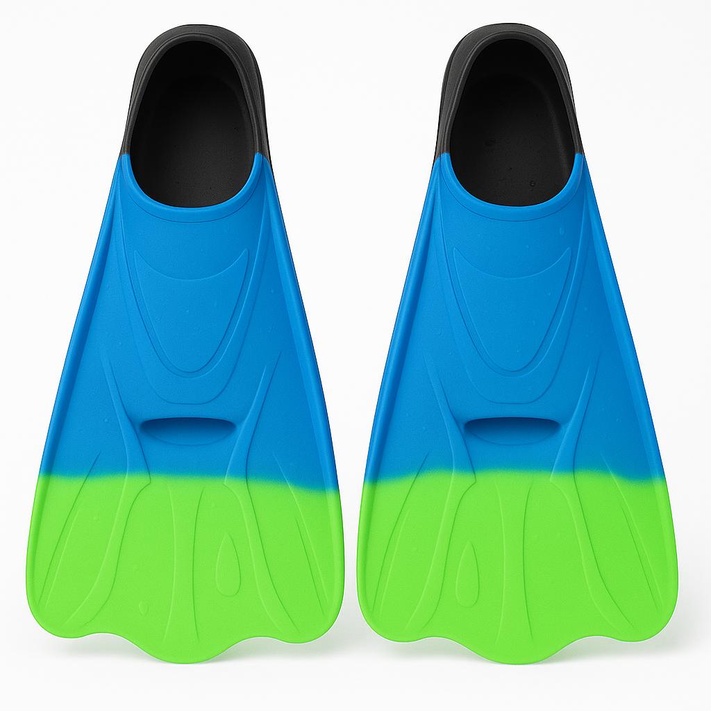 Colorful Swim Training Fins for Diving & Pool Activities